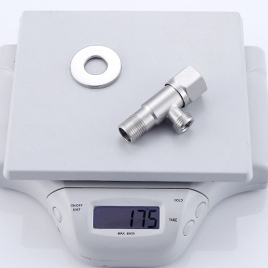 Stainless Steel Shut Off Valve Toilet 0.3-1.8Mpa Angle Valve Brushed Nickel