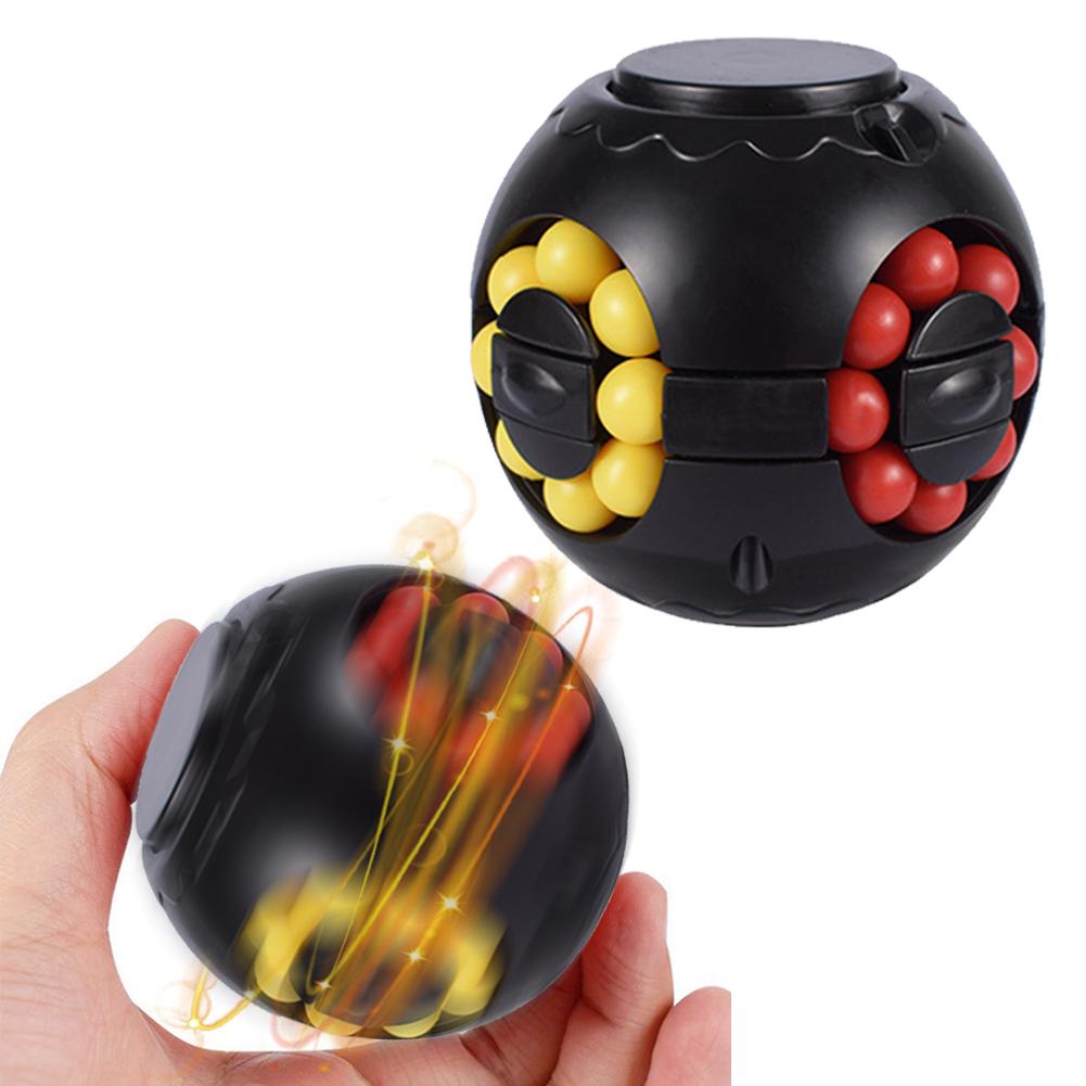 Tol Fluitje Gyro Speelgoed Multifunctionele Antistress Voor Handen Magische Kubus Decompressie Fidget Spinner Kinderen Speelgoed: Black