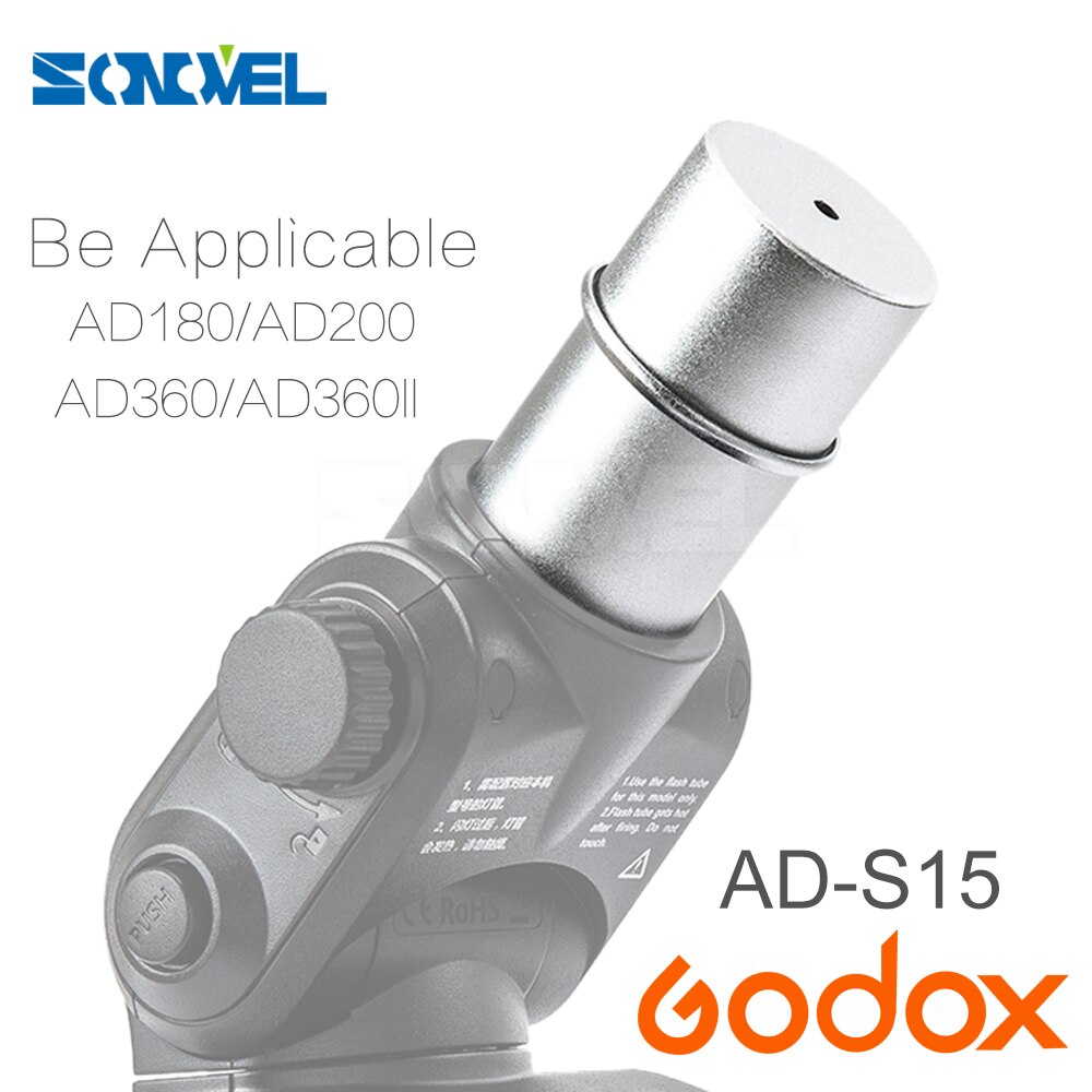 Godox AD-S15 Protection Cap – Copertura Protettiva Per Flash AD-S15, Argento, Tubo 4.5x8.5cm