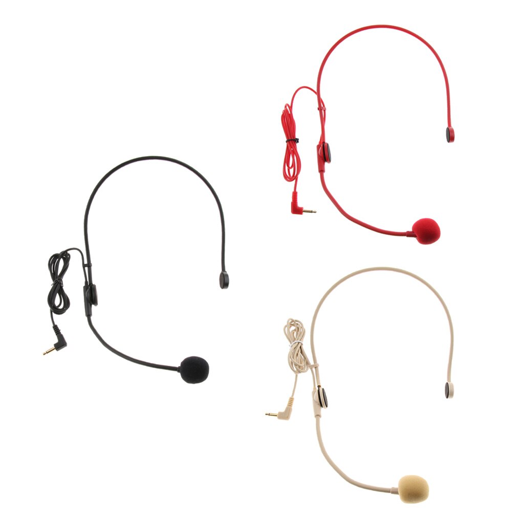 Mini 3.5Mm Wired Headset Headset Microfoon Voor Tour Guide Onderwijs Toespraak