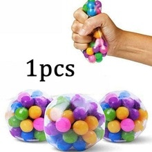 1 Pcs Sensory Stress Reliever Ball Toy Autism Squeeze Anxiety Fidget Decompression Relaxation Massage Tool
