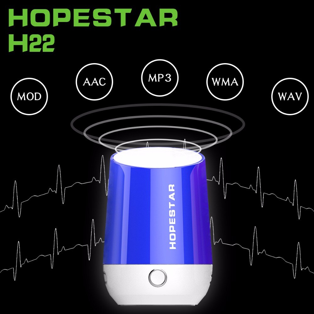 HOPESTAR H22 doek netwerk Draadloze bluetooth speaker outdoor draagbare mini speaker draadloze bluetooth audio Ondersteuning TF/USB