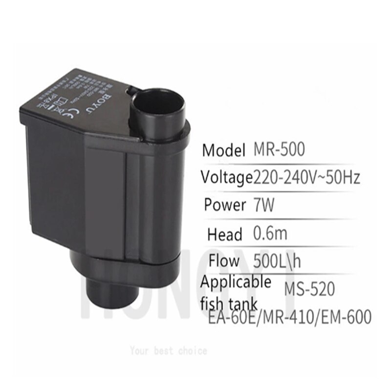 BOYU 1 piece FP-150 MR-300 MR-500 aquarium original submersible pump small ulter silent filter water pump special for fish tank