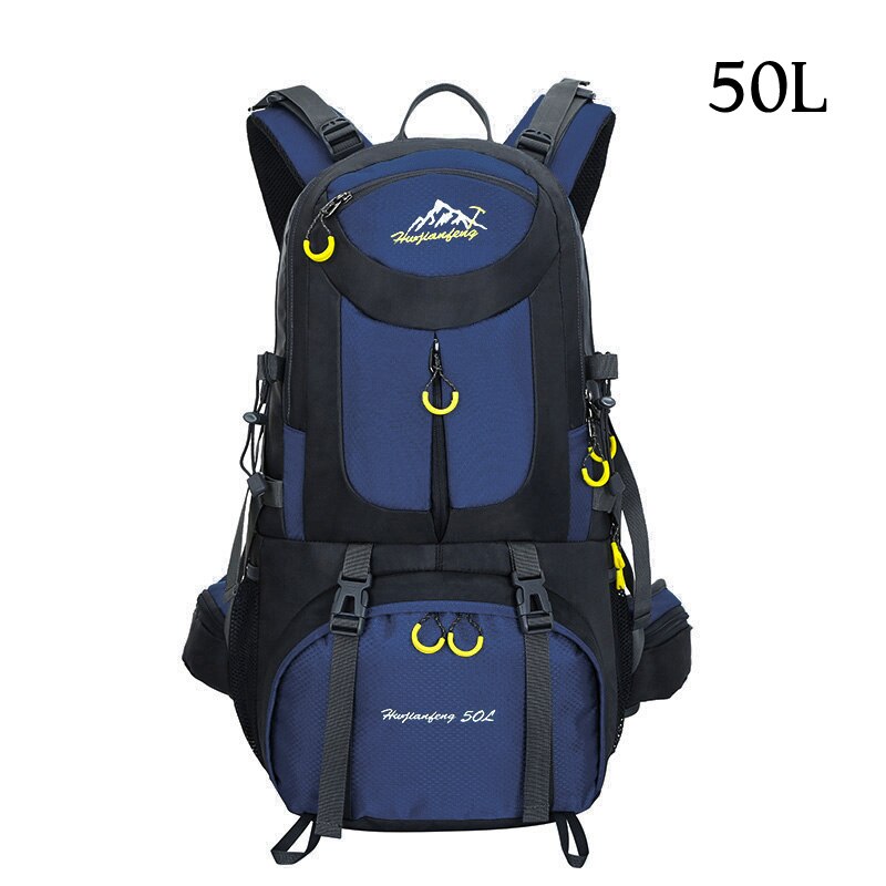 Sac à dos Trekking 60L sac de sport étanche sac à dos de voyage escalade sac de montagne 40L randonnée Camping ski sac à dos touristique 50L: Dark blue 50L