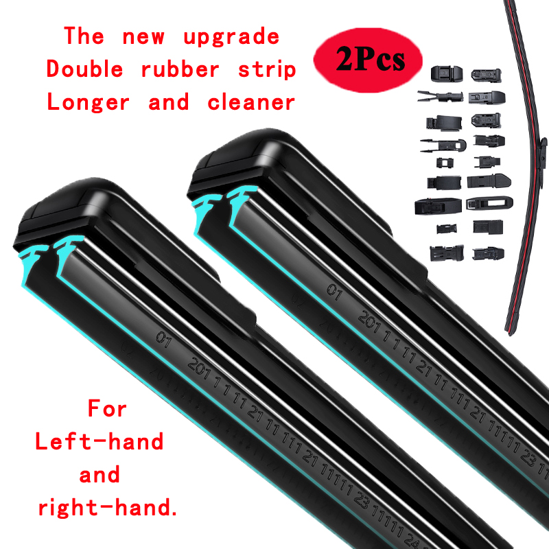 Escobillas de limpiaparabrisas delanteras para Peugeot, accesorios de lavado, 208, , 308, 3008, 408, 508, 5008, Boxer Partner