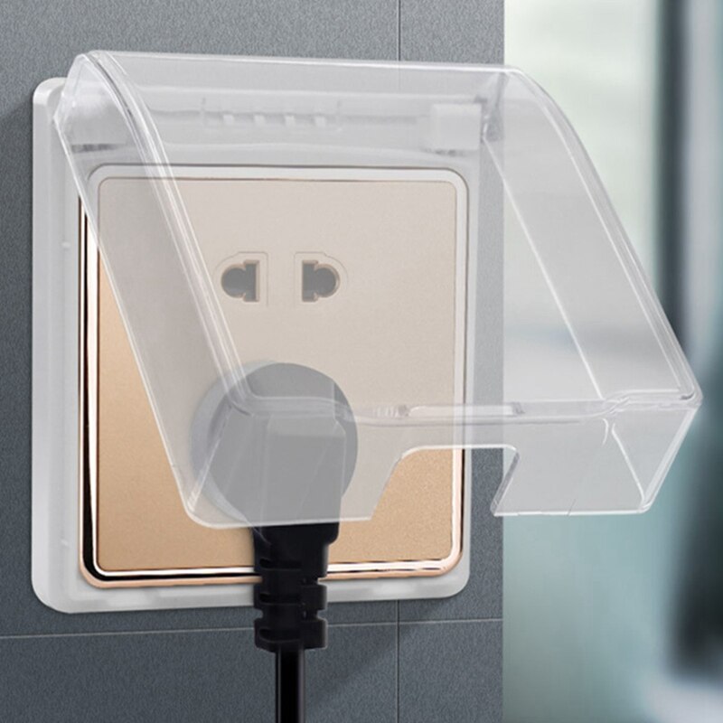 Transparent Box Switch Socket Protective Box Dust Cover For Wall Socket Square Switch Box Household Waterproof Cover Box