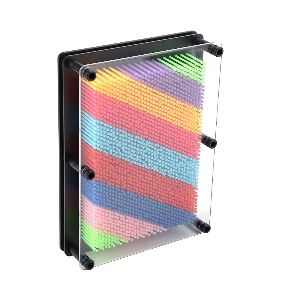 3D Pin Art Board Novel Pin Art Toy for Kids and Adult Pinscreen Needle Board Sculptures Painting Carving Pinart