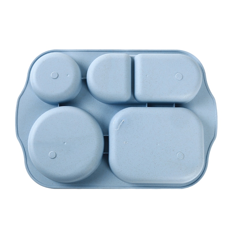 4Pcs/Set Eco-Friendly Children's Dishes Plates Tableware Set Healthy Wheat Straw Baby Kids Toddlers Food Feeding Dinnerware