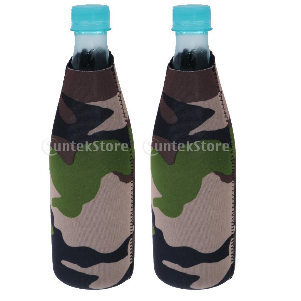 2 st zip up flask kylare flaska isolerat lock isolator - kamouflage - bröllopsfest gynnar förnödenheter