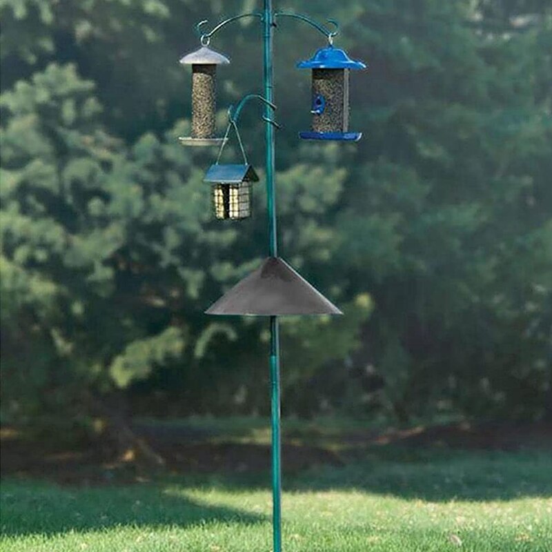 Wrap Rond Eekhoorn Baffle, Unieke Metalen Wasbeer &amp; Eekhoorn Proof Opknoping Baffle Voor Vogelvoeders Yard Beschermen Pole
