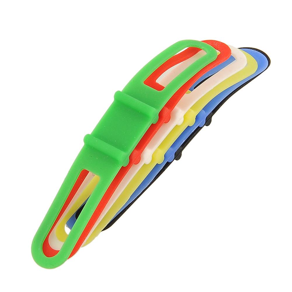Soporte de luz para manillar de Bicicleta, banda de silicona para fijación de teléfono, cuerda elástica, linterna, vendas