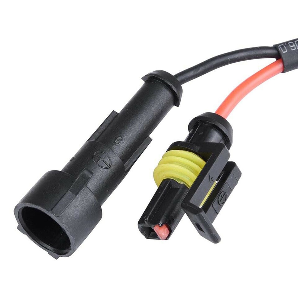 Voltmètre de voiture 12V-24V cc, jauge de température d'eau avec capteur