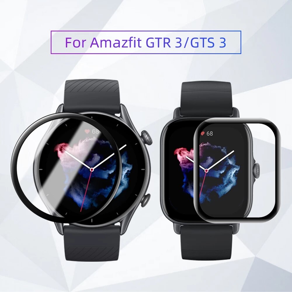 Film incurvé 3D pour Amazfit GTR 3 / GTR3 Pro / GTS 3, protecteur d&#39;écran pour montre intelligente, couvercle en verre souple