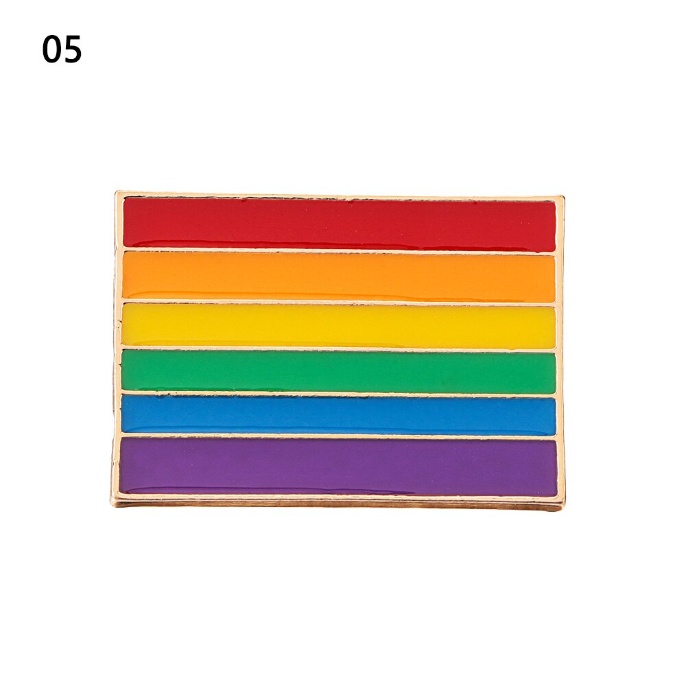 1Pc soutien Gay lesbien bisexuel transgenre symbole broche fierté arc-en-ciel drapeau fer-blanc Badge icônes broche bijoux accessoires: 5
