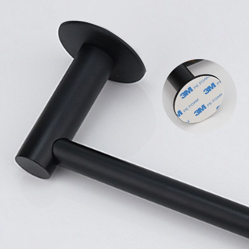 Free Kitchen Roll Paper Accessory Wall Mount Toilet Paper Holder Stainless Steel Bathroom Tissue Towel Accessories Rack Holders