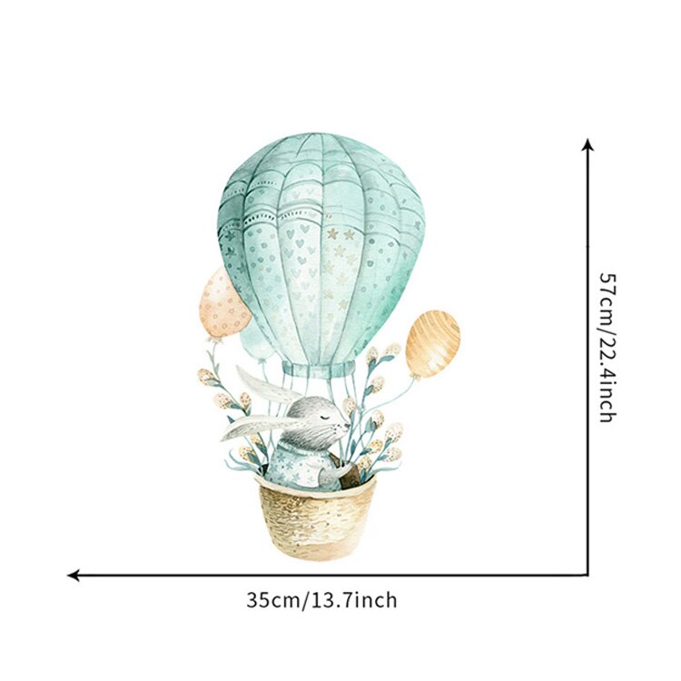 Cute Rabbit Series Wall Sticker For Kids Baby Room Home Decoration Wallpaper Living Room Bedroom Removable Mural Bunny Stickers: Pink