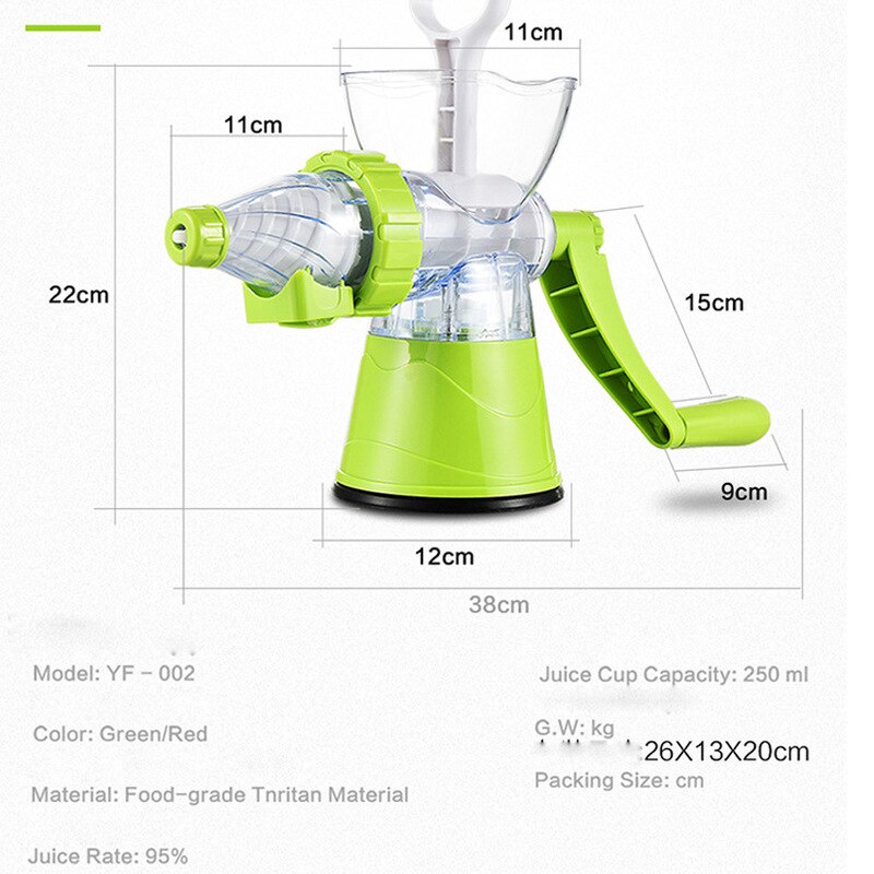 Yooap Verkoop Multifunctionele Thuis Handmatige Juicer Multifunctionele Fruit Juicer