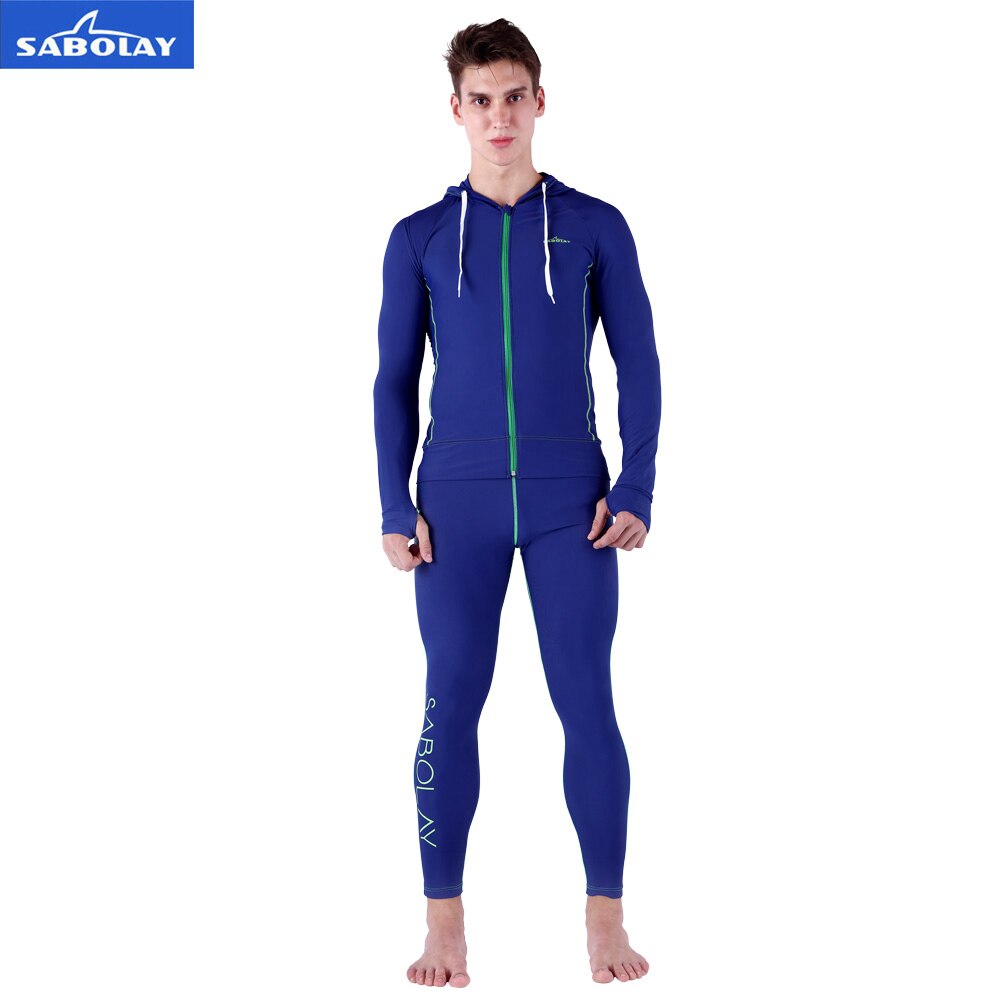 Sabolay Camicette Amanti Delle Donne Degli Uomini di Lycra Elastica Cardigan Rashguard Surf Della Chiusura Lampo di Stile di Nuotata Protezioni Uv Camicia Pantaloni di Acqua di Sport