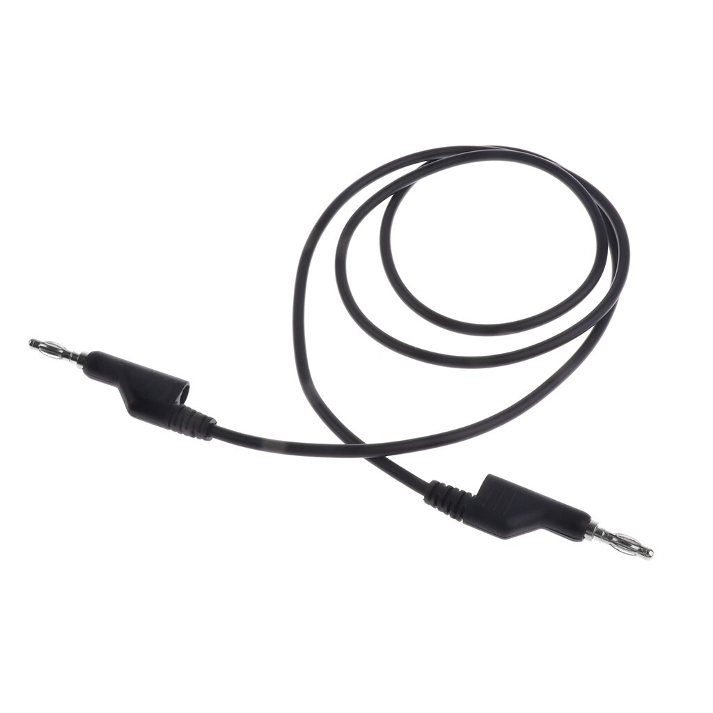 3 Pieces 4mm Stackable Banana to Banana Male Plug Test Probes Leads Electrical Testing Cable 15A