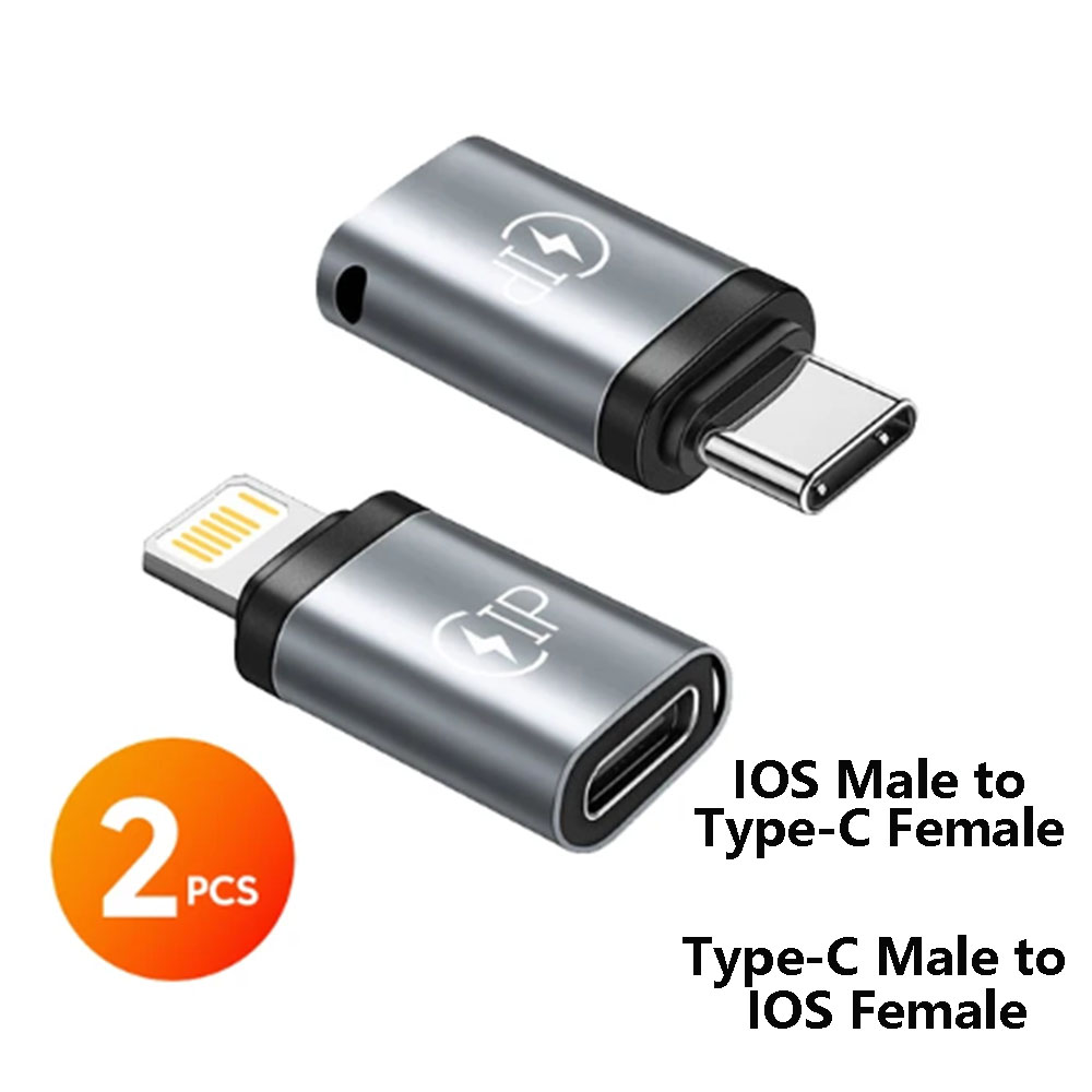 Câble Lightning femelle vers USB C mâle 20W, adaptateur de charge rapide, convertisseur, adaptateur de chargeur de téléphone de Type C: Ivoire