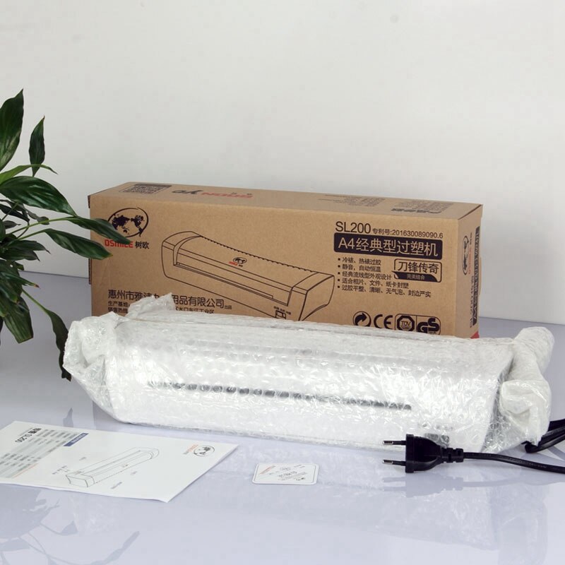 Plastificadora térmica para oficina, máquina laminadora en frío y para embalaje de documentos A4, rollo de película de plástico para fotos