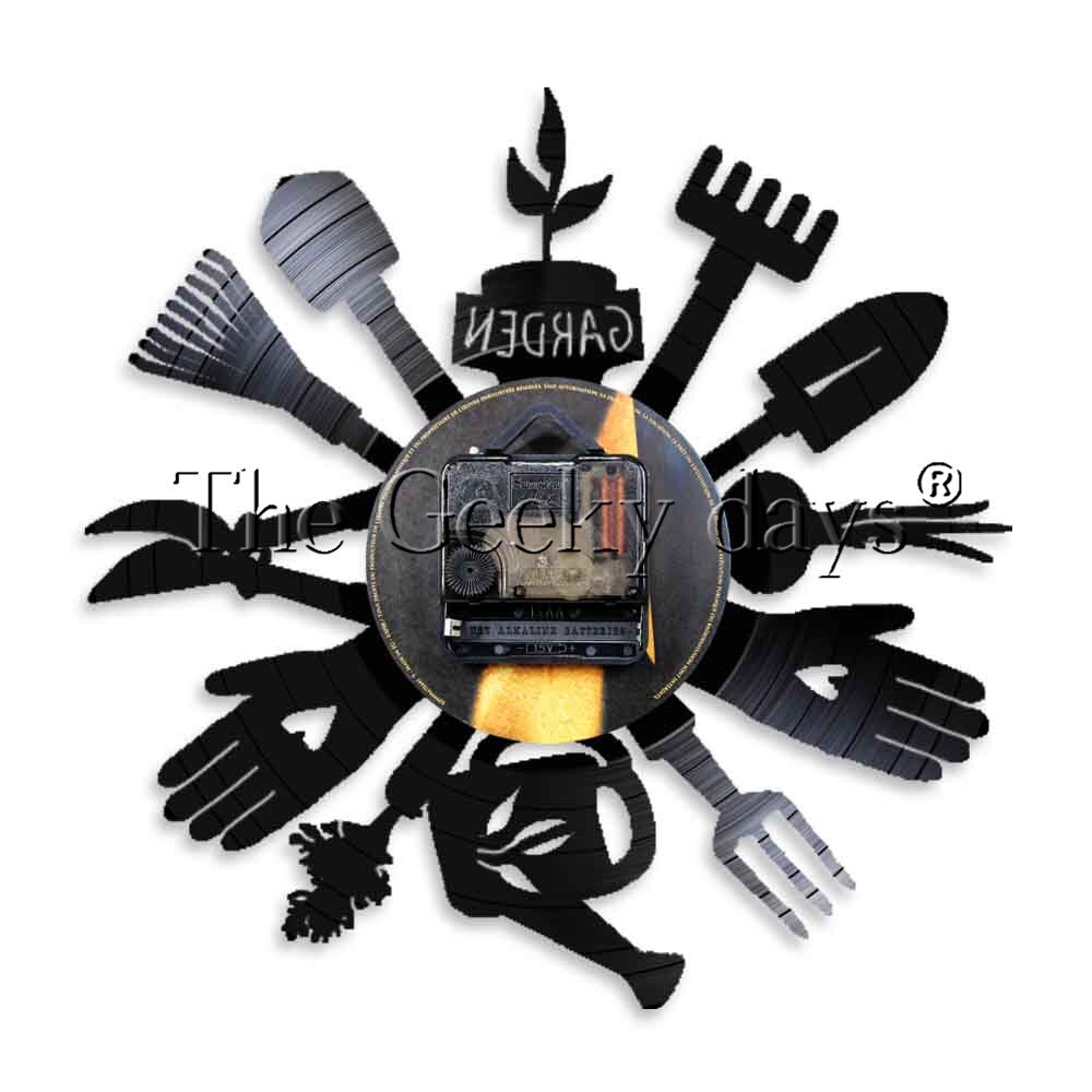 1 pieza de herramientas de jardín, reloj de pared , lámpara de pared LED Retro para decoración de pared, lámpara de pared para cabecera, herramientas de plantación, para jardineros