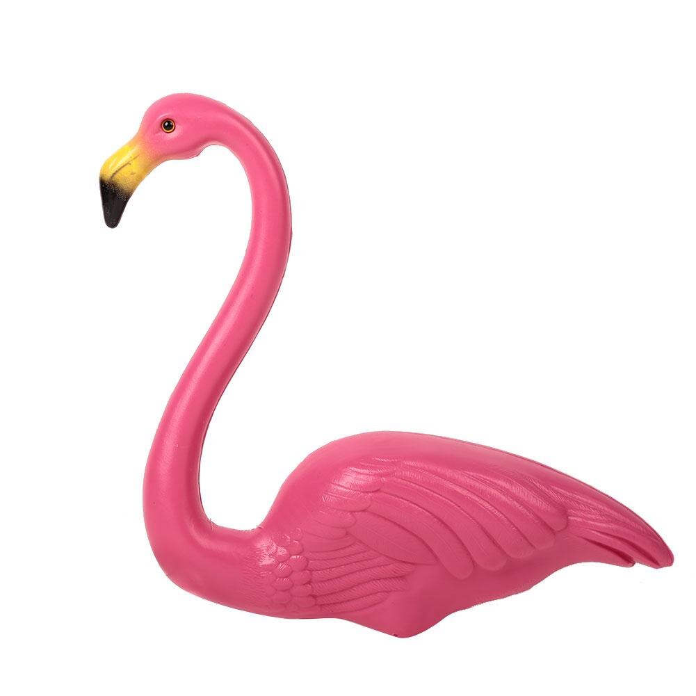Kunstig flamingo havearbejde indretning udendørs have 3 stk / parti dekoration dekoration lyserød / rød simulering ornamenter festival: Lyserød 2
