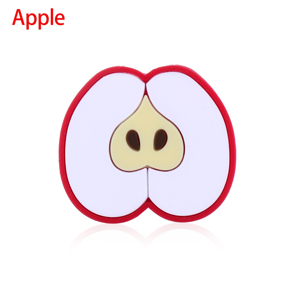 Lovely Cartoon Fruit Charger Cable Winder Protective Case Saver Data line Protector Earphone Cord Protection Sleeve Wire Cover: Apple