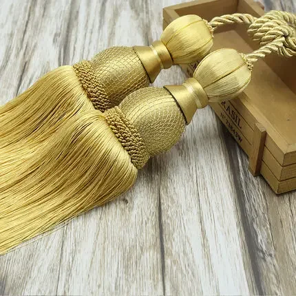 Gordijn Touw 1PC Kwasten Tiebacks Tennisbal Gordijn Houder Opknoping Riemen Touwen Clips Sluiting Tieback Gordijnen Accessoires: Bordeaux