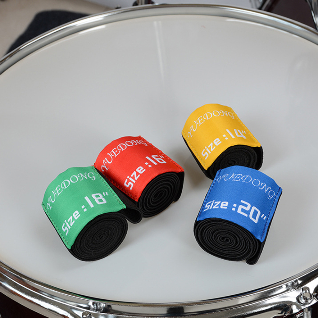 Nylon Drum Mutes Hi-hat Cymbal Practice Silencer Dampener Pads Black