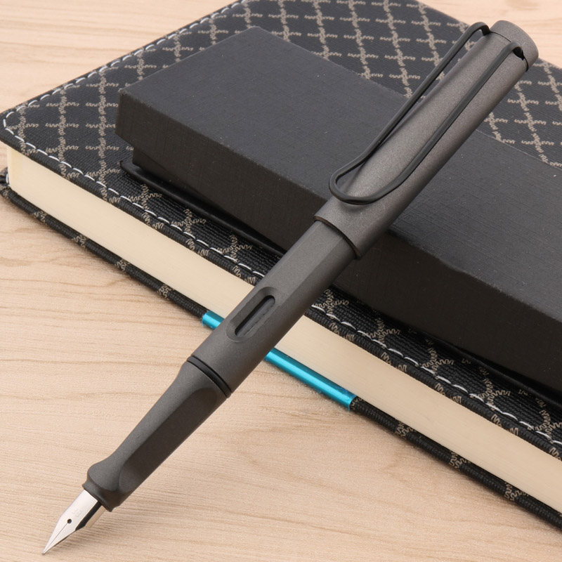 Bolígrafo De Lujo helado de color bonito para oficina, , pluma estilográfica gris mate EF de 0,38mm, bolígrafos de papelería de nueva tinta, suministros de oficina