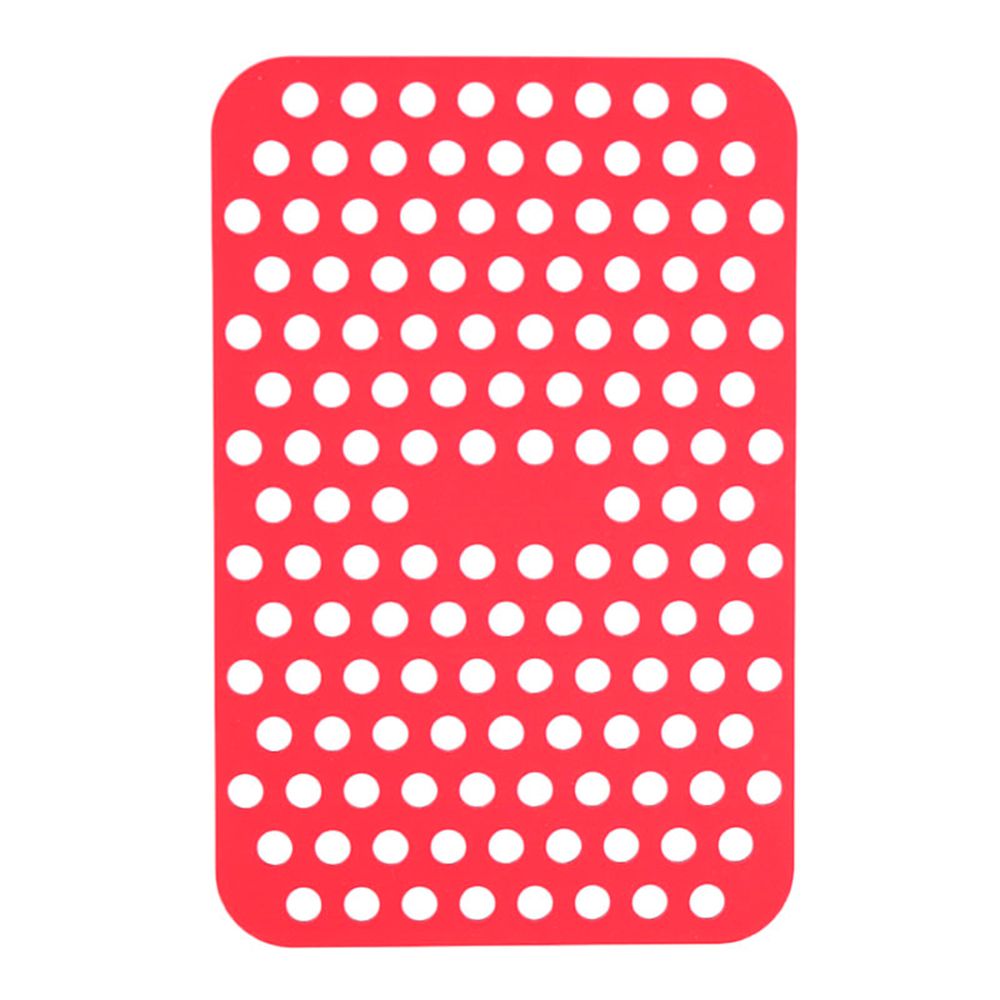 Silicone Air Fryer Liner Non-Stick Steamer Pad Baking Inner Liner Cooking Mat Kitchen Utensils Accessories Eco-friendly Cookware: A-red