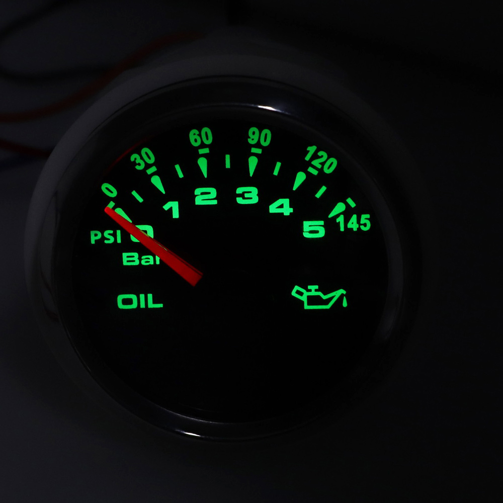 Universal Oil Press Gauge Oil Pressure Meter for Car Auto Boat Truck Pressure indicator