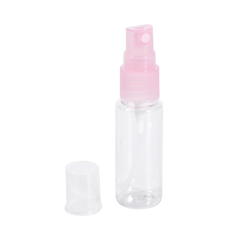 20ml Mini Travel Transparent Empty Spray Bottle Plastic Refillable Bottles Container Makeup Beauty Bottle Random Color