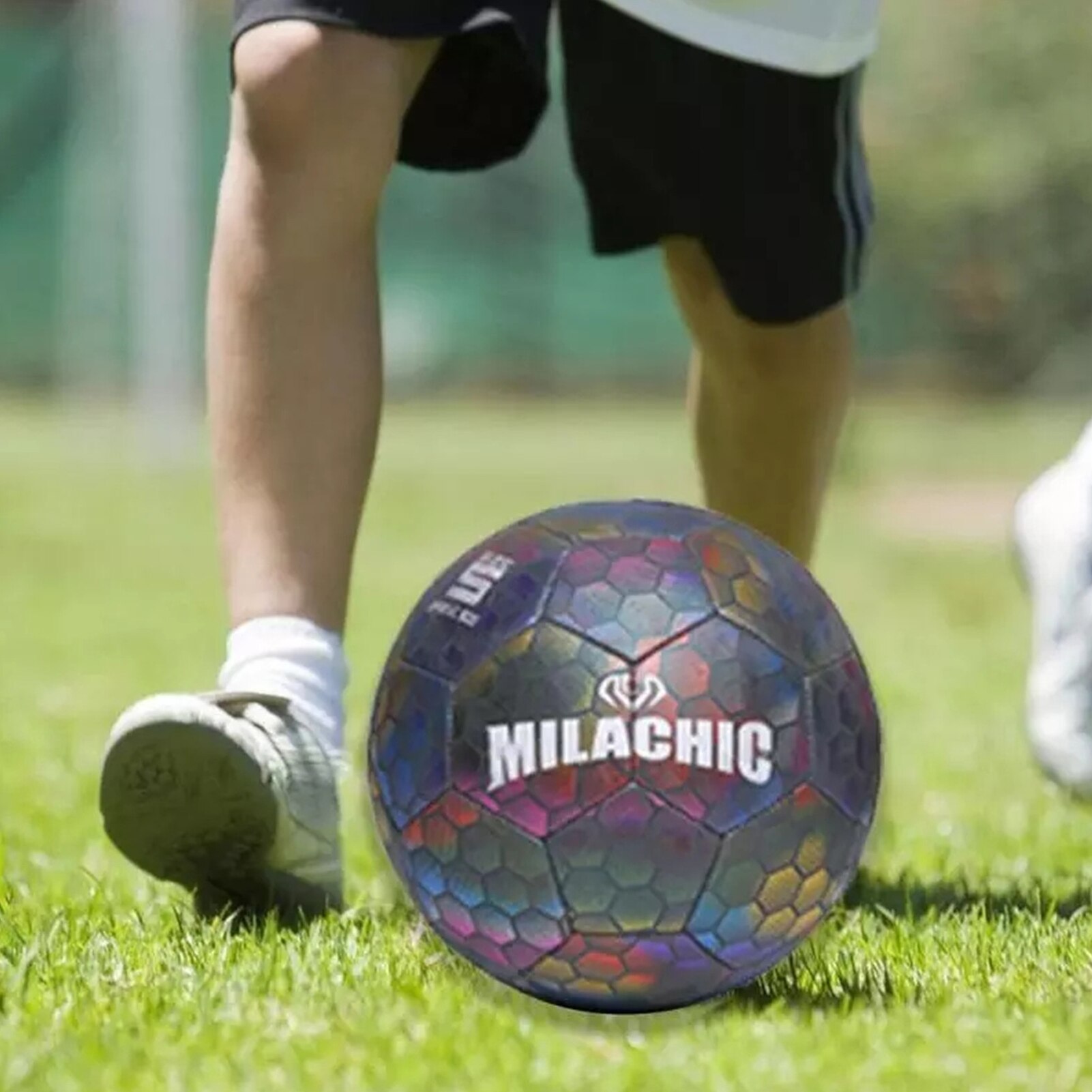 Odblaskowa piłka robić piłki nożnej rozmiar 4/5 świecące piłka nożna dorosłe dziecko konkurs treningowy świetlny piłka nożna dla dzieci trening piłki nożnej piłka robić piłki nożnej