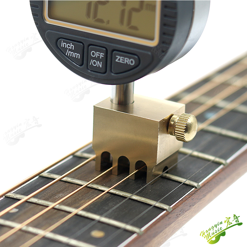 Cuerda de guitarra de baquelita popular, regla de distancia, medición de altura, medidor de dial, herramientas de mantenimiento de instrumentos hechas a mano para estudio