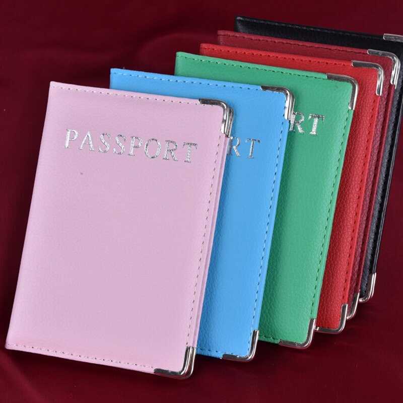 Casual PU Leather Passport Covers Travel Accessories Men Women Passport Business Holder wallet Case ID Bank Credit Card Bag