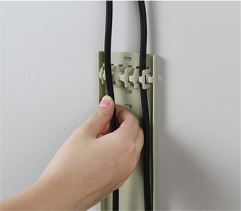 Wall Mount Self-adhesive Cable Cover Protector Home Office Wire Management Cord Organizer Holder Hide Raceway Organiser