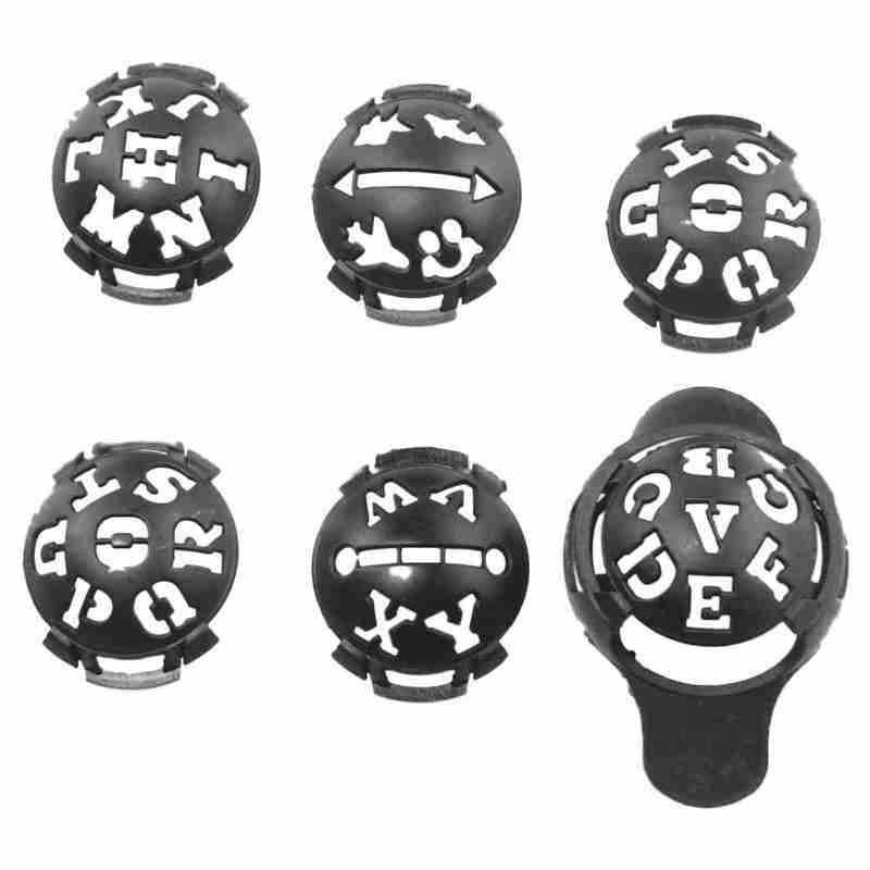 Mark Golfbal Stencil Monogrammer Marker Template Tekening Lijn Grote Ollow Alfabet Golfbal Line Liner Marker Pen Tekening