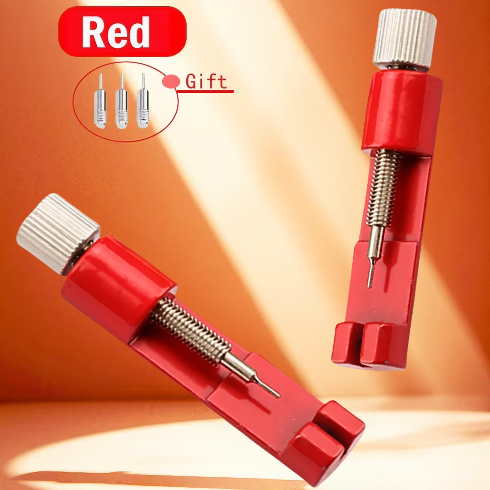 Reparationsverktyg för metallur, justeringsverktyg för klockarmband med klockstift, verktyg för armbandslänkstift, lösningsmedel lätt att ta bort, justering: Svart