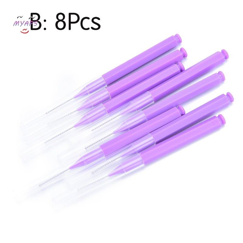 Oral Hygiene Dental Toothpick Tooth Pick Brush Teeth Cleaning Tooth Flossing Head Soft Plastic Interdental Brush