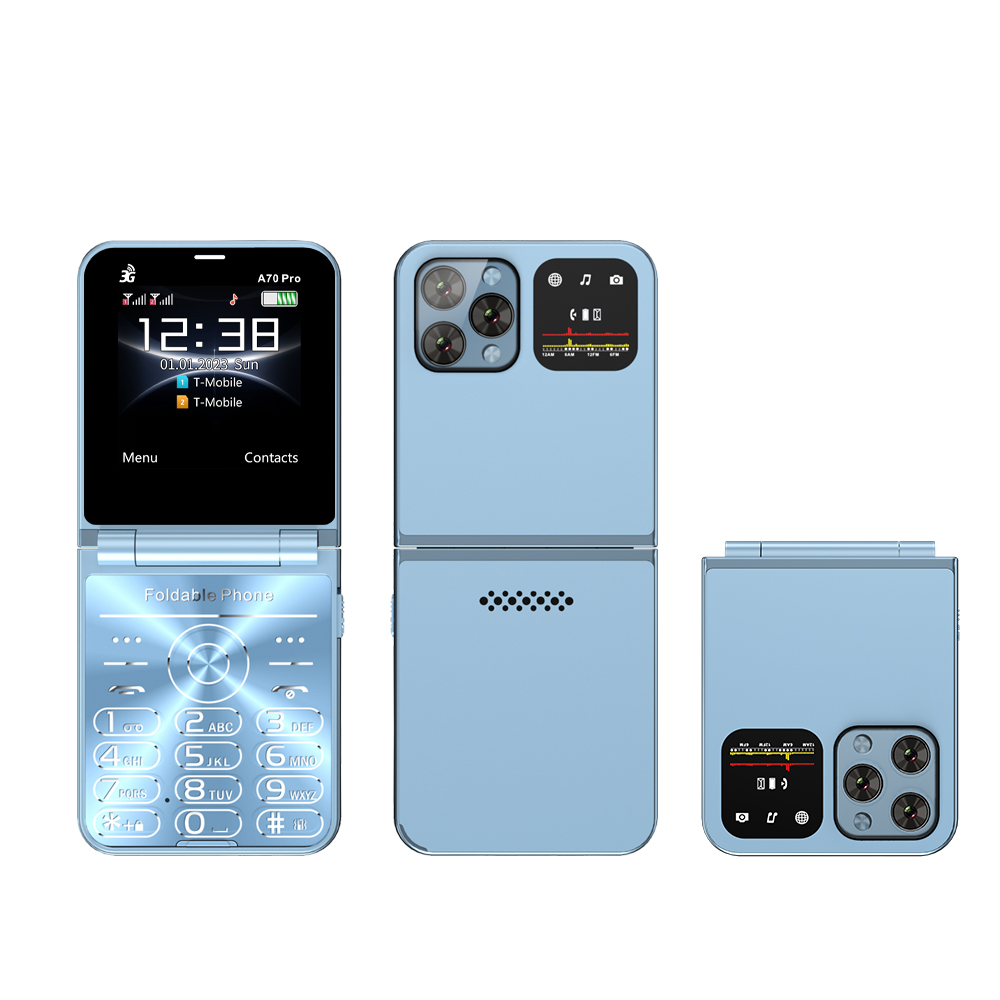 Servo  a70 Profi klapphandy mit Dual-sim-karte, wcdma-anschluss, elektrischer taschenlampe, automatischer anrufaufzeichnung, 2.6 -zoll-bildschirm, faltbares mobiltelefon mit usb-c-anschluss: verrotten