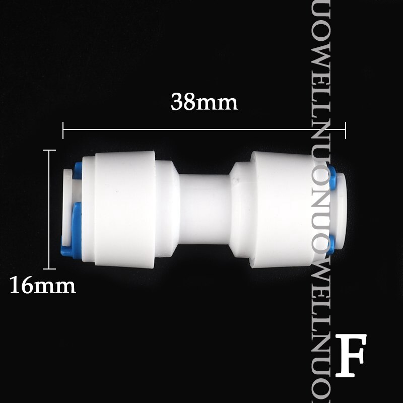 20Pcs 1/4 "Pe Pijp Connector Waterzuiveraar Omgekeerde Osmose Water Pijp Pom Socket Gewrichten H Tuin irrigatie Buis Adapter: F