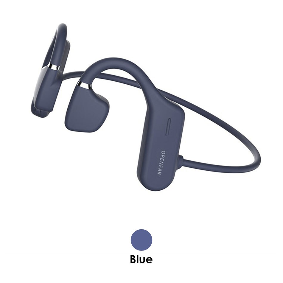 AS4 Luchtgeleiding Hoofdtelefoon Ultra Light Bluetooth 5.0 Draadloze Headset Open Oor Headset IPX5 Transpiratie Sport Koptelefoon: Blue