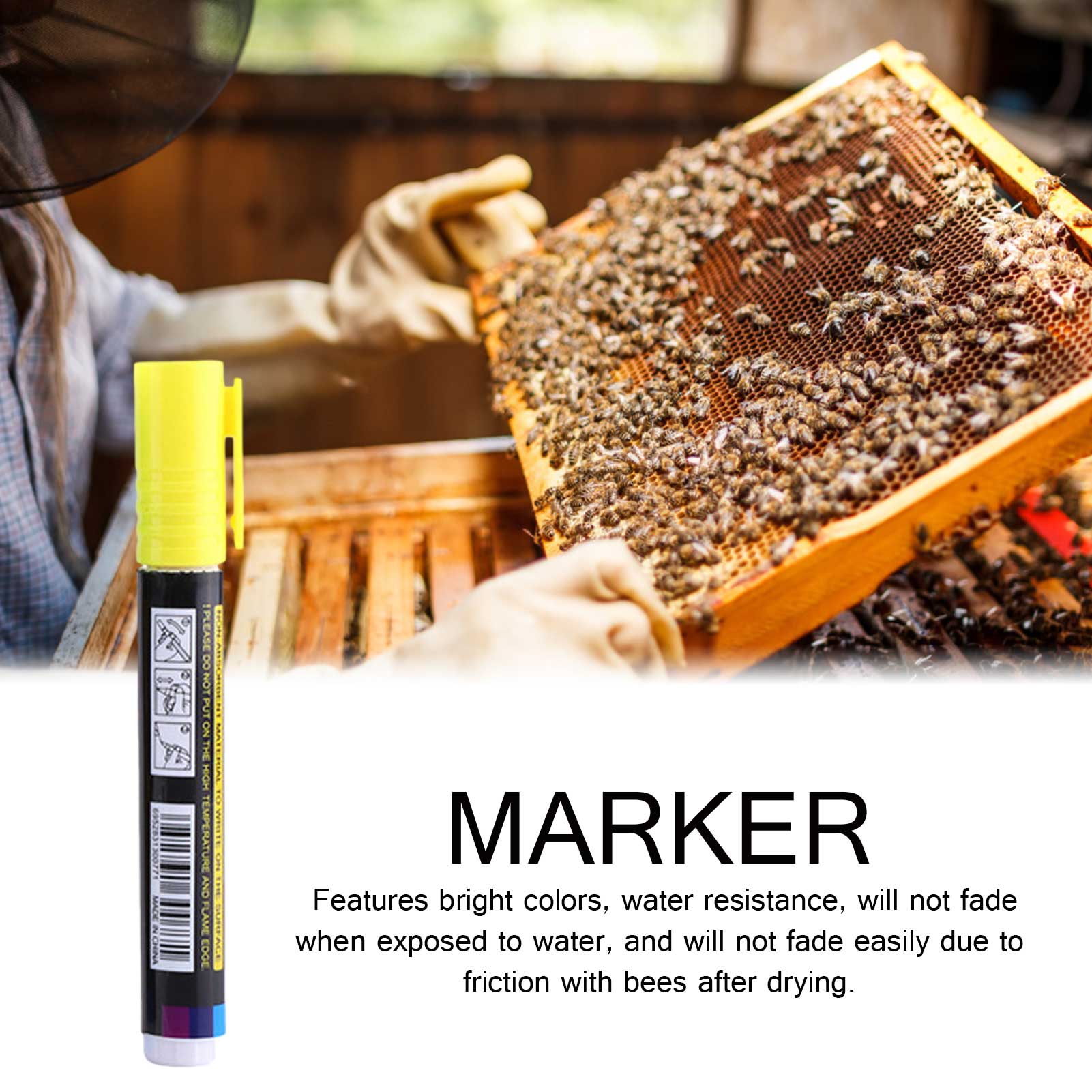 1 Pcs Queen Bee Marking Marker Pen Beekeeping And Bees Tools Queen Bee Mark Plastic Marks Pen Bee Tools