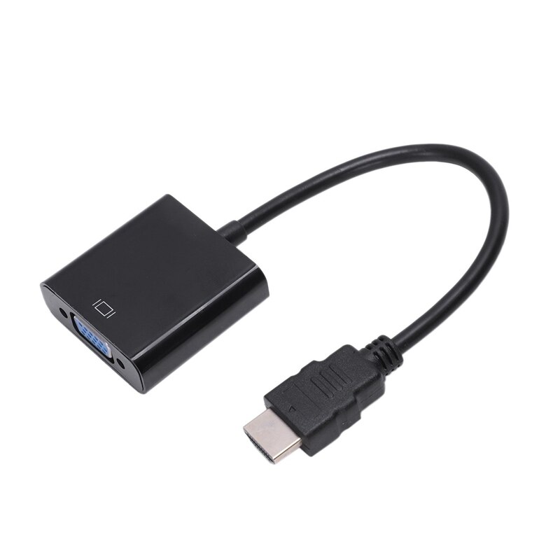 Adattatore video nero da HDMI maschio a VGA femmina