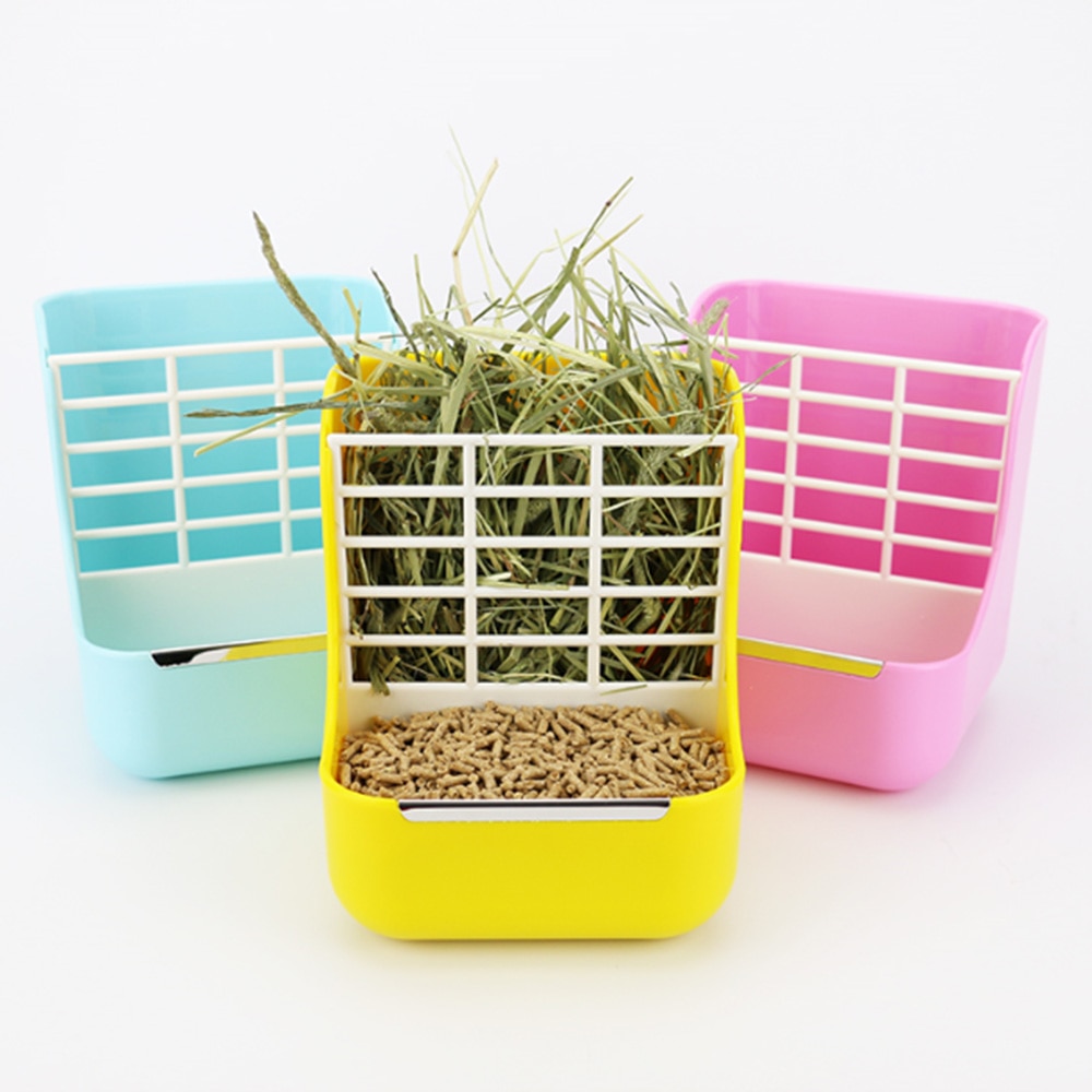 Siano jedzenie kosz podajnik siano podajnik żywności miski żłób stojak dla królika świnka morska szynszyla pojemnik na jedzenie dla zwierząt