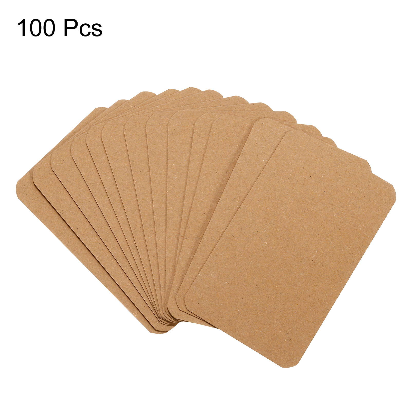 100 Stück 90 x 54 x 0,3 mm Kraftpapier-Karte, blanko, Visitenkarte, Nachricht, Hinweis, Dankeskarte, Schreibkarte, Etikett, Lesezeichen, Lernkarte: Licht Grau