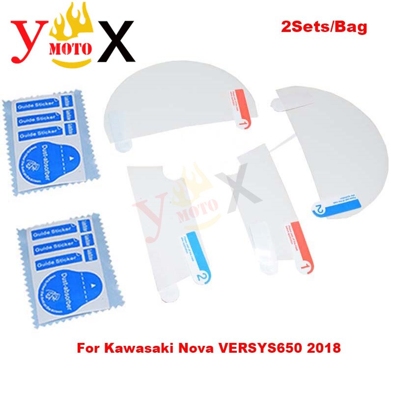 Motorcycle TPU Speedometer Instrument Dashboard Cluster Scratch Panel Screen Protection Film For Kawasaki VERSYS 650