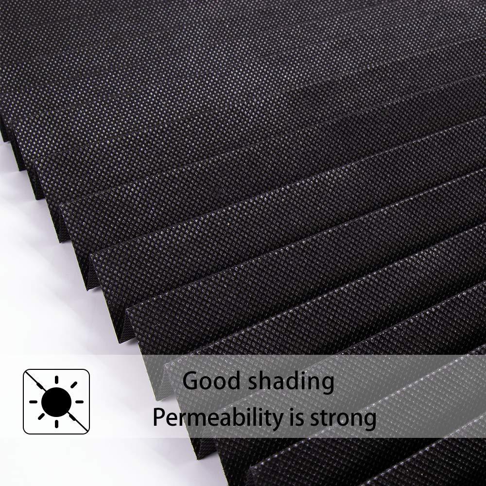Self-Adhesive Pleated Blinds Half Blackout Windows Curtains for Kitchen Bathroom Balcony Shades For Office Window Shades Decor